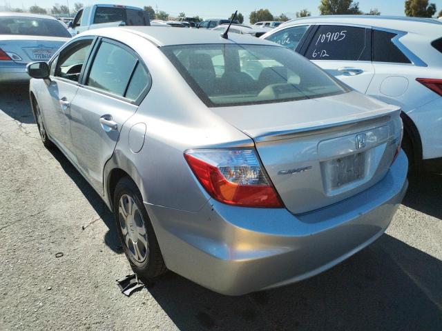 Photo 3 from auction – 2012 HONDA CIVIC HYBR with VIN JHMFB4F28CS008892