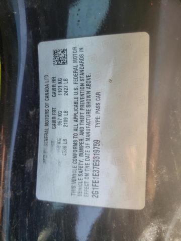 Photo 10 from auction – 2014 CHEVROLET CAMARO LS with VIN 2G1FE1E37E9319759