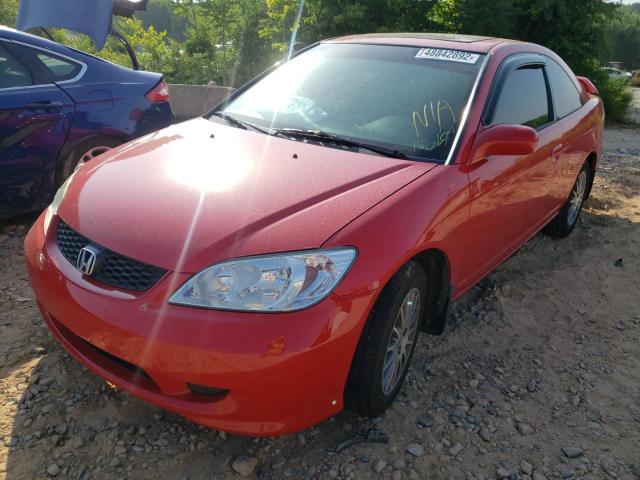 Photo 2 from auction – 2005 HONDA CIVIC EX with VIN 1HGEM22905L005711