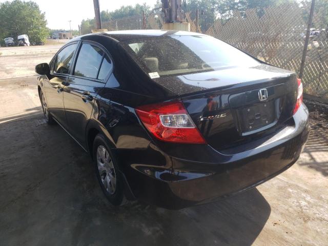 Photo 3 from auction – 2012 HONDA CIVIC LX with VIN 2HGFB2F5XCH304716
