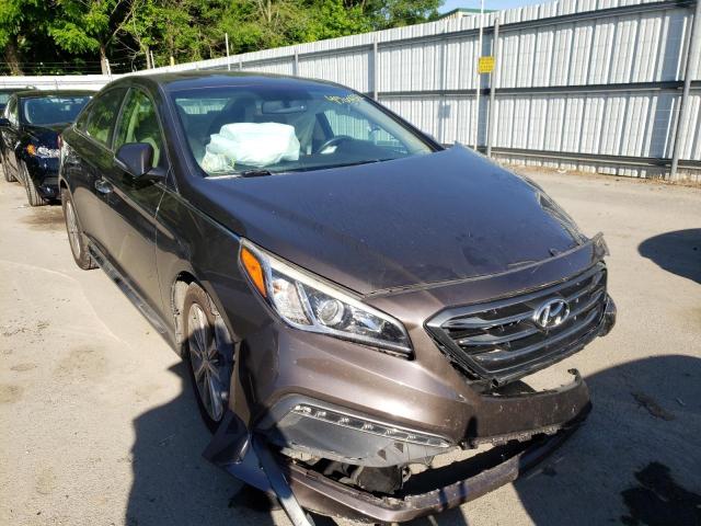 HYUNDAI SONATA SPO 2017 with VIN 5NPE34AF6HH593143 - Photo from auction