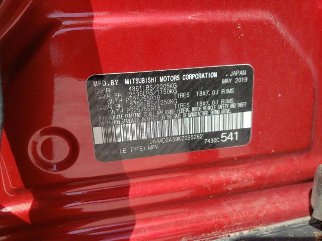 Photo 10 from auction – 2019 MITSUBISHI OUTLANDER with VIN JA4AD2A39KZ055262
