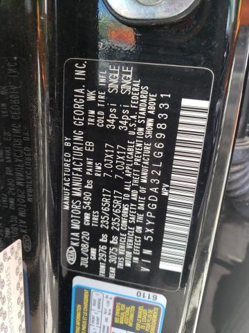 Photo 10 from auction – 2020 KIA SORENTO L with VIN 5XYPGDA32LG698331