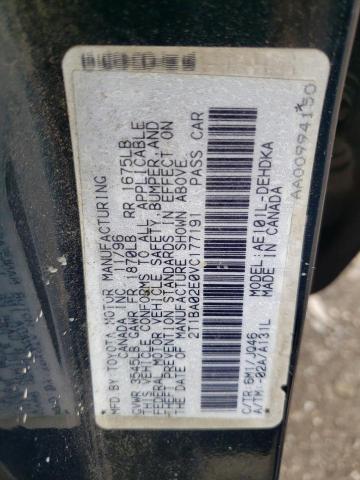 Photo 10 from auction – 1997 TOYOTA COROLLA BA with VIN 2T1BA02E0VC177191