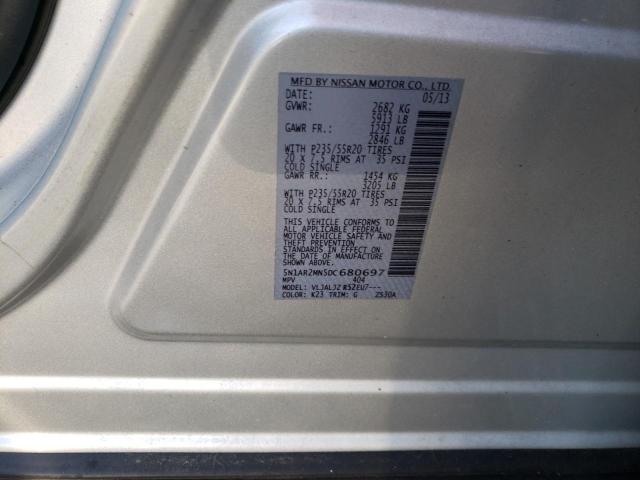Фото 10 с аукциона – 2013 NISSAN PATHFINDER с VIN 5N1AR2MN5DC680697