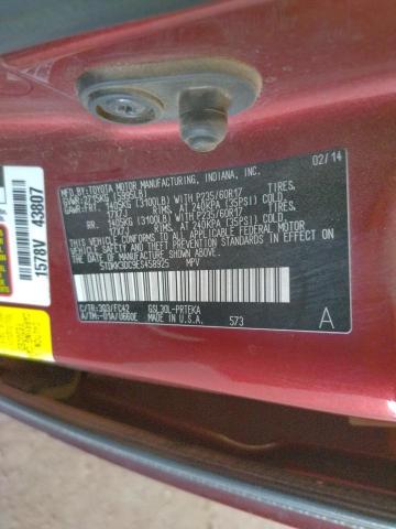 Photo 10 from auction – 2014 TOYOTA SIENNA LE with VIN 5TDKK3DC9ES458925