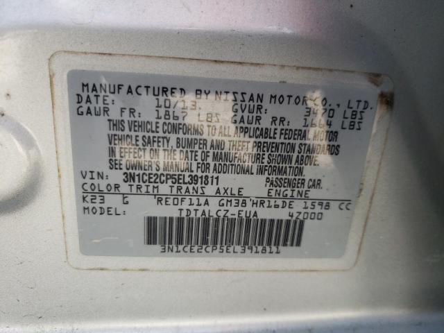 Photo 10 from auction – 2014 NISSAN VERSA NOTE with VIN 3N1CE2CP5EL391811