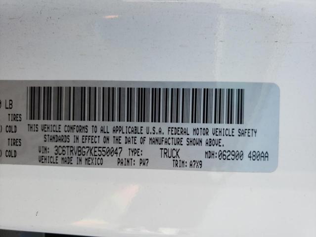 Photo 10 from auction – 2019 RAM PROMASTER with VIN 3C6TRVBG7KE550047