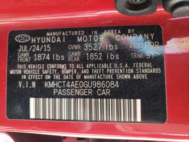 Photo 10 from auction – 2016 HYUNDAI ACCENT SE with VIN KMHCT4AE0GU986084