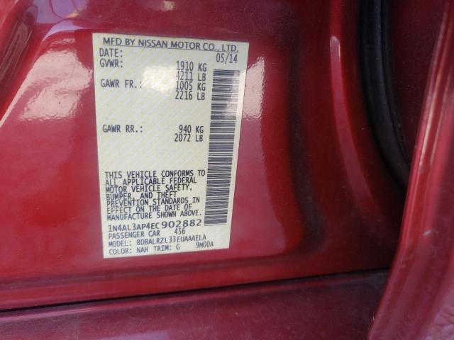 Photo 10 from auction – 2014 NISSAN ALTIMA 2.5 with VIN 1N4AL3AP4EC902882