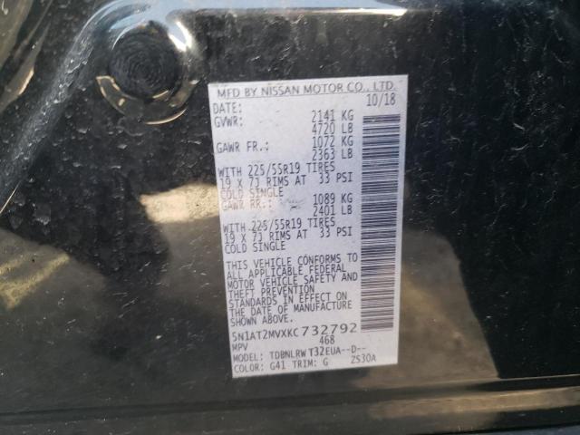 Photo 10 from auction – 2019 NISSAN ROGUE S with VIN 5N1AT2MVXKC732792