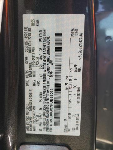 Photo 10 from auction – 2015 FORD ESCAPE SE with VIN 1FMCU0GX7FUB88033