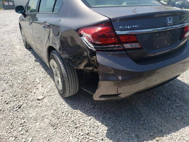 Photo 9 from auction – 2013 HONDA CIVIC LX with VIN 19XFB2F50DE070114