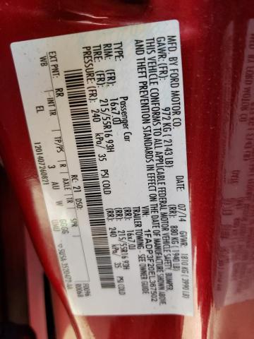 Фото 10 с аукциона – 2014 FORD FOCUS SE с VIN 1FADP3F20EL367502