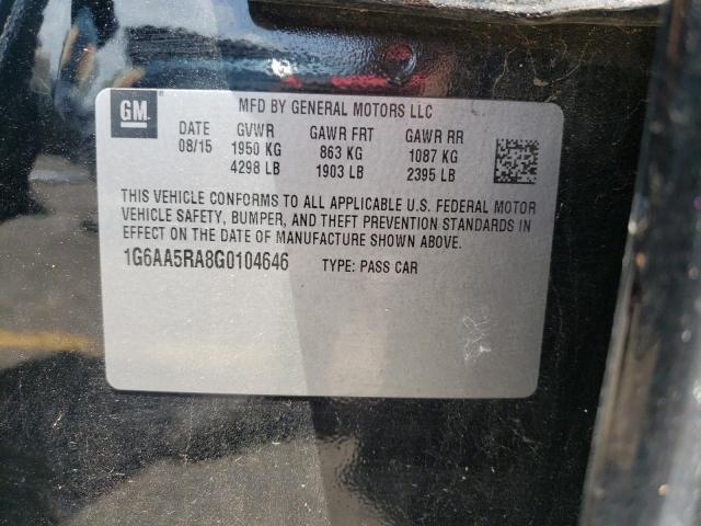 Photo 10 from auction – 2016 CADILLAC ATS with VIN 1G6AA5RA8G0104646
