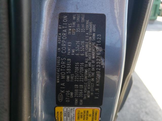 Photo 10 from auction – 2007 KIA SEDONA EX with VIN KNDMB233276111623
