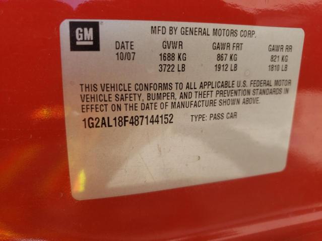 Photo 10 from auction – 2008 PONTIAC G5 with VIN 1G2AL18F487144152