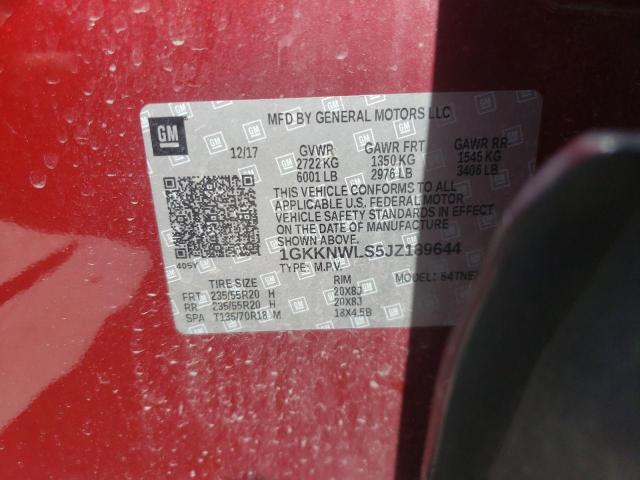 Photo 10 from auction – 2018 GMC ACADIA SLT with VIN 1GKKNWLS5JZ189644