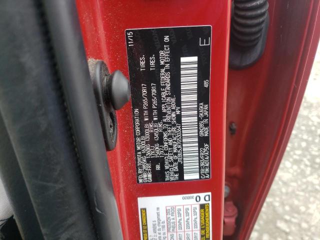 Photo 10 from auction – 2016 TOYOTA 4RUNNER SR with VIN JTEBU5JR7G5303647