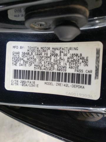 Photo 10 from auction – 2013 TOYOTA COROLLA BA with VIN 5YFBU4EE0DP180939