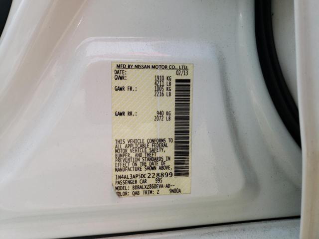 Photo 10 from auction – 2013 NISSAN ALTIMA 2.5 with VIN 1N4AL3AP5DC228899