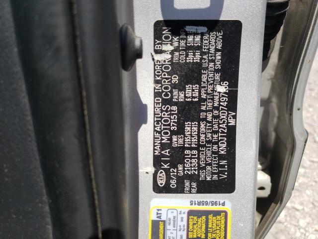 Photo 10 from auction – 2013 KIA SOUL with VIN KNDJT2A5XD7497136