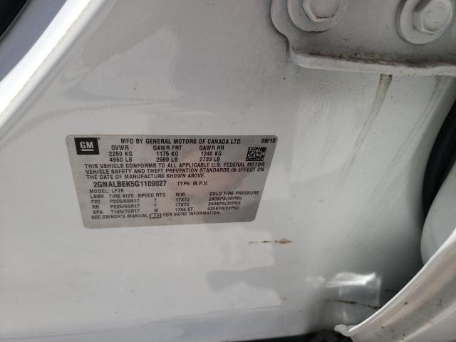 Photo 10 from auction – 2016 CHEVROLET EQUINOX with VIN 2GNALBEK5G1109027