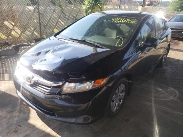 Photo 2 from auction – 2012 HONDA CIVIC LX with VIN 2HGFB2F5XCH304716