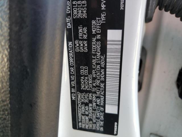 Photo 10 from auction – 2010 VOLVO XC60 T6 with VIN YV4992DZ3A2019467