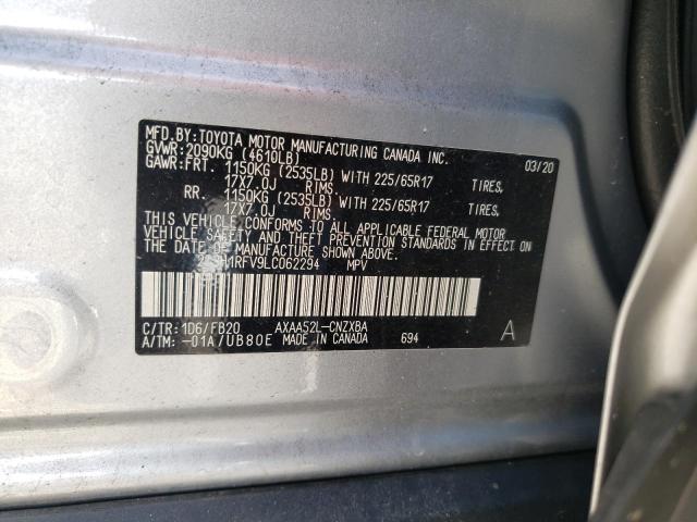 Photo 10 from auction – 2020 TOYOTA RAV4 LE with VIN 2T3H1RFV9LC062294