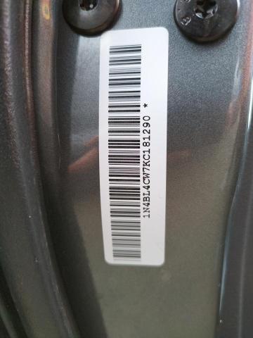 Photo 10 from auction – 2019 NISSAN ALTIMA SR with VIN 1N4BL4CW7KC181290