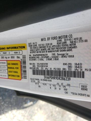 Photo 10 from auction – 2013 FORD FUSION SE with VIN 3FA6P0HR9DR286239