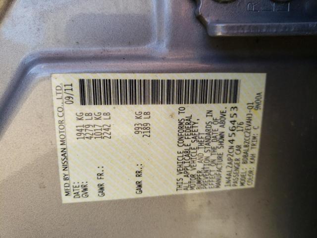 Photo 10 from auction – 2012 NISSAN ALTIMA BAS with VIN 1N4AL2AP2CN456453