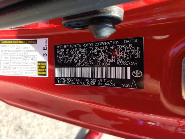 Photo 10 from auction – 2015 TOYOTA SCION TC with VIN JTKJF5C77FJ001084