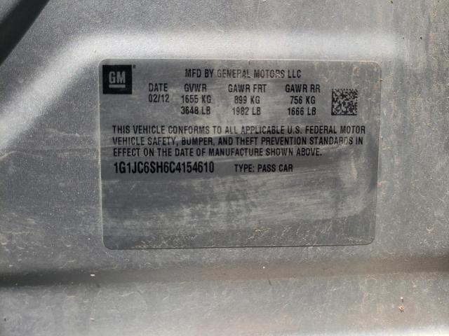 Photo 10 from auction – 2012 CHEVROLET SONIC LT with VIN 1G1JC6SH6C4154610