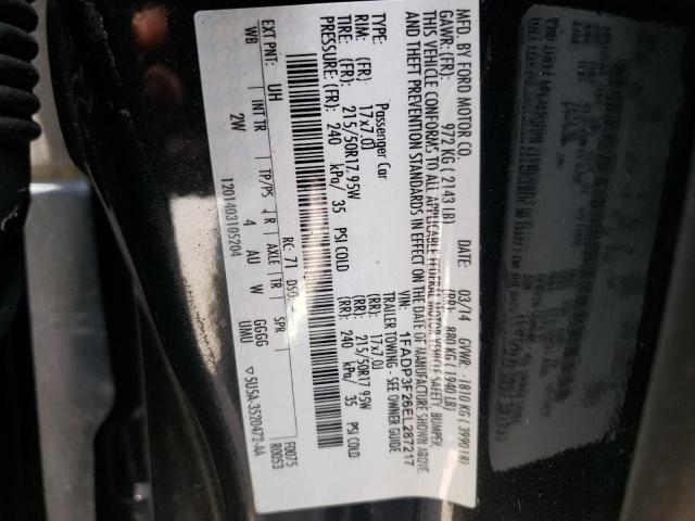 Photo 10 from auction – 2014 FORD FOCUS SE with VIN 1FADP3F26EL287217