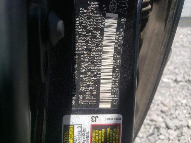 Photo 10 from auction – 2013 TOYOTA COROLLA with VIN 2T1BU4EE0DC008975