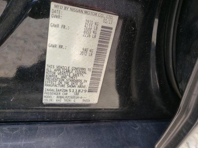 Photo 10 from auction – 2013 NISSAN ALTIMA 2.5 with VIN 1N4AL3AP2DN511829