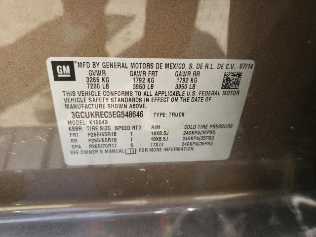 Photo 10 from auction – 2014 CHEVROLET SILVERADO with VIN 3GCUKREC5EG548646