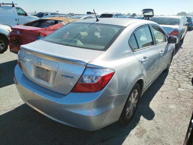 Photo 4 from auction – 2012 HONDA CIVIC HYBR with VIN JHMFB4F28CS008892