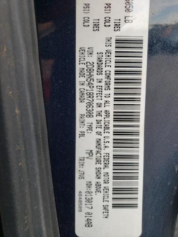 Photo 10 from auction – 2008 DODGE GRAND CARA with VIN 2D8HN54P18R706308