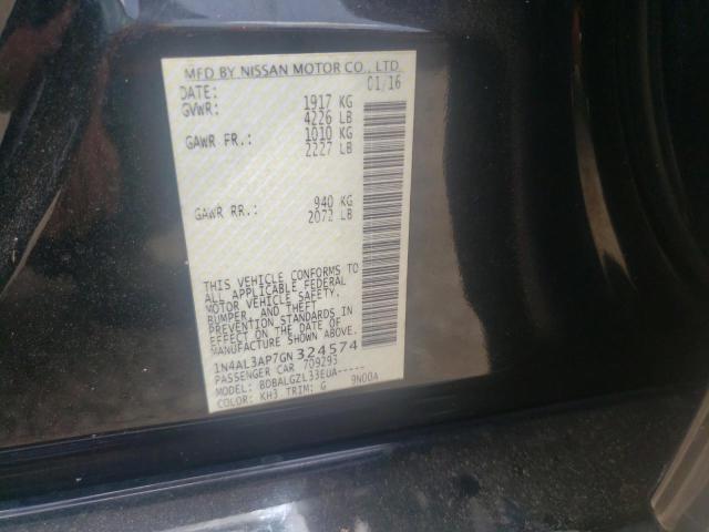 Photo 10 from auction – 2016 NISSAN ALTIMA 2.5 with VIN 1N4AL3AP7GN324574