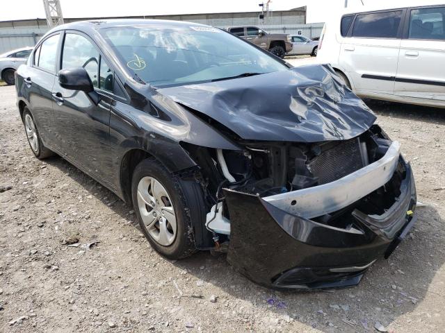 HONDA CIVIC LX 2013 with VIN 19XFB2E58DE073778 - Photo from auction