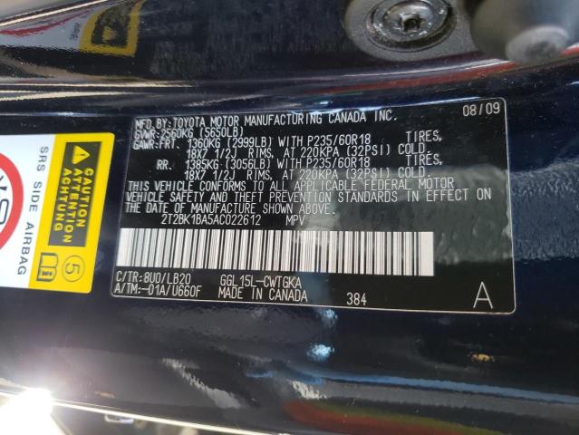 Фото 10 с аукциона – 2010 LEXUS RX 350 с VIN 2T2BK1BA5AC022612