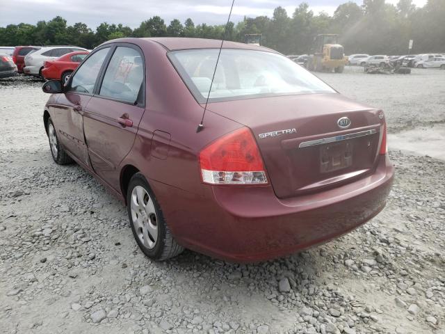 Photo 3 from auction – 2009 KIA SPECTRA EX with VIN KNAFE222795652861