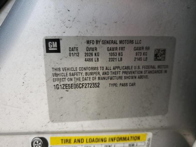 Photo 10 from auction – 2012 CHEVROLET MALIBU LTZ with VIN 1G1ZE5E06CF272352