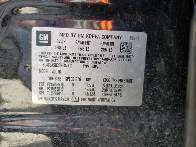 Photo 10 from auction – 2016 BUICK ENCORE with VIN KL4CJASB3GB687711