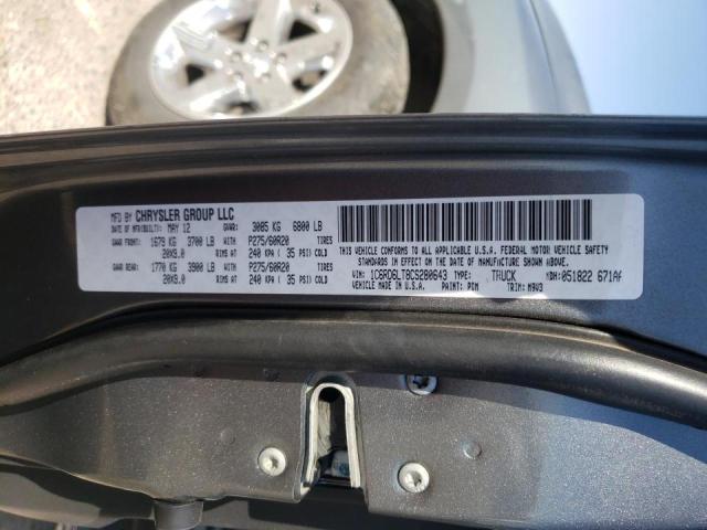 Photo 10 from auction – 2012 DODGE RAM 1500 S with VIN 1C6RD6LT8CS280643