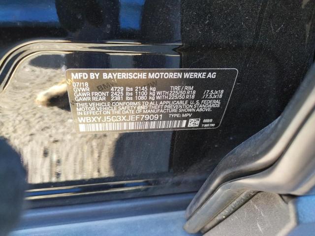 Photo 10 from auction – 2018 BMW X2 XDRIVE2 with VIN WBXYJ5C3XJEF79091