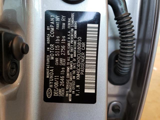 Photo 10 from auction – 2012 HYUNDAI GENESIS 5. with VIN KMHGC4DH3CU180810